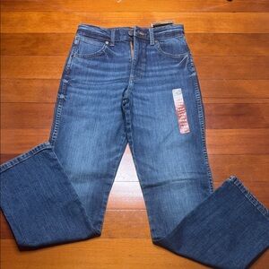 Wrangler Men's Medium Blue Straight-Leg Jeans
